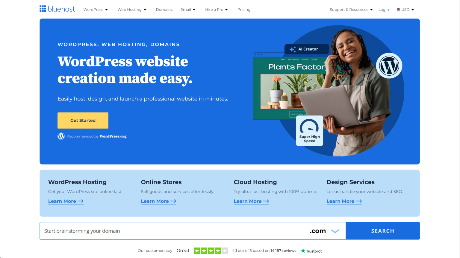 Bluehost Web Hosting Review 2026