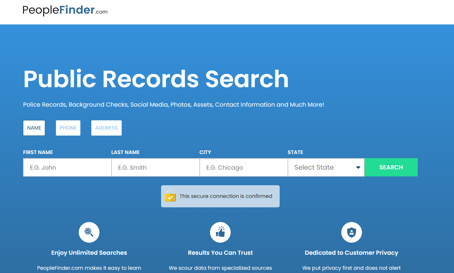 PeopleFinders Background Check Review 2026